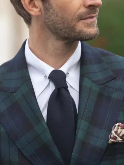 Blazer croisé tartan Glaz