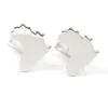 Boutons de manchette argent massif Africa