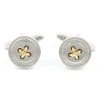 Boutons de manchette argent et or Baltimore