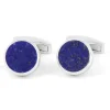 Boutons de manchette argent massif lapis lazuli Saint-Honoré