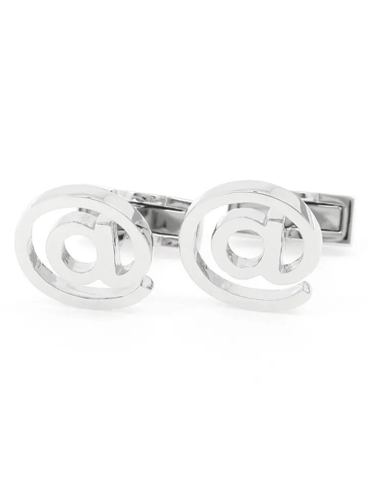 Boutons de manchette arobase