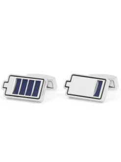 Boutons de manchette batterie en charge