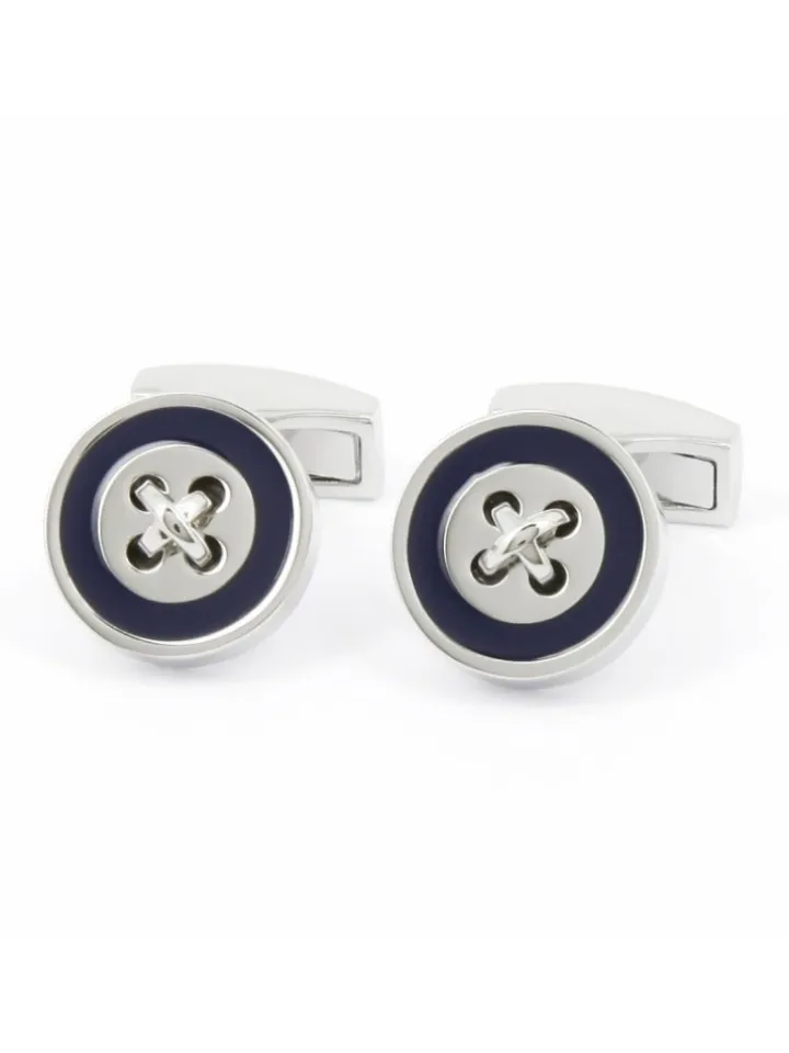 Boutons de manchette bleu marine Baltimore