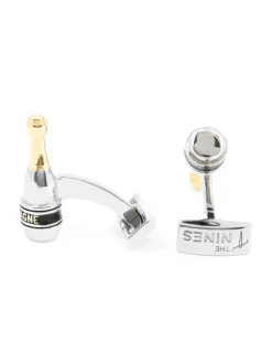Boutons de manchette bouteille de champagne