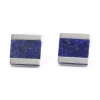 Boutons de manchette carrés en lapis lazuli Minkebe