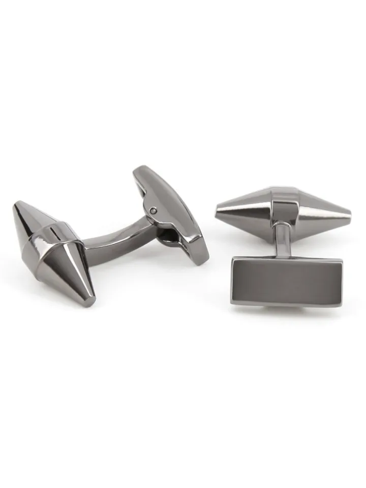 Boutons de manchette conique gunmetal - Maringa