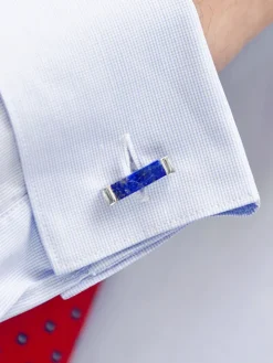 Boutons de manchette Daejon lapis-lazuli