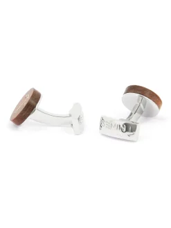 Boutons de manchette en bois ancre marine Dinard