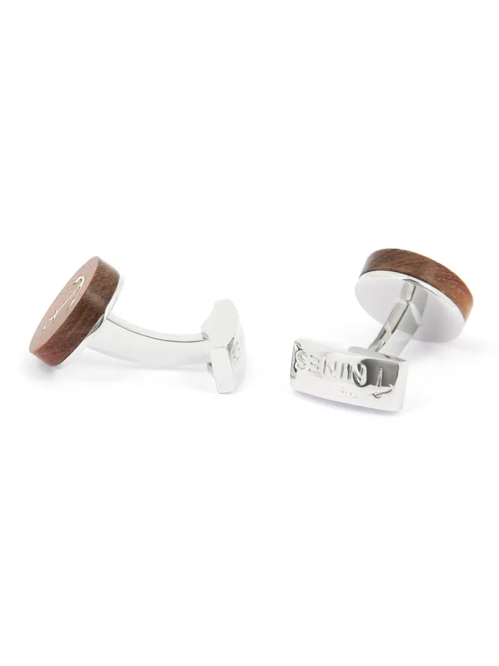 Boutons de manchette en bois ancre marine Dinard