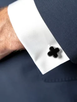 Boutons de manchette en onyx Vendôme