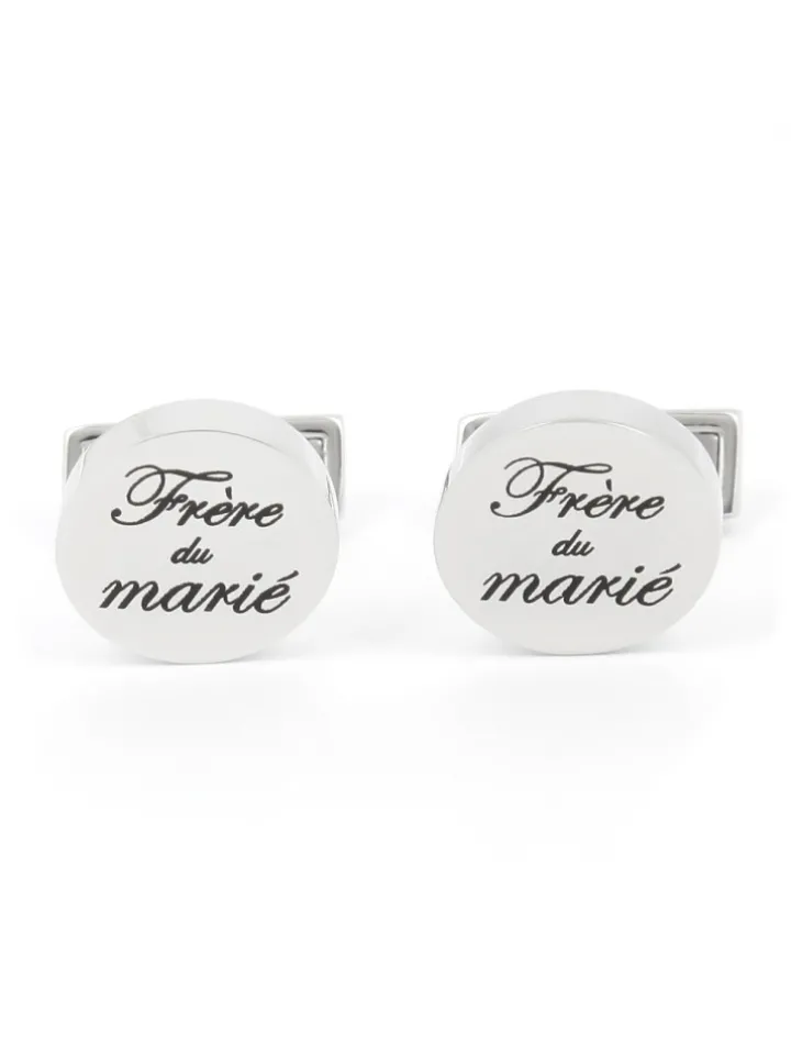 Boutons de manchette mariage frère du marié