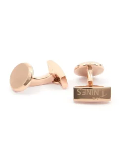 Boutons de manchette or rose brossé Montevidéo