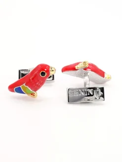 Boutons de manchette perroquet Brasilia