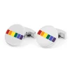Boutons de manchette rainbow pride