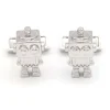 Boutons de manchette robot
