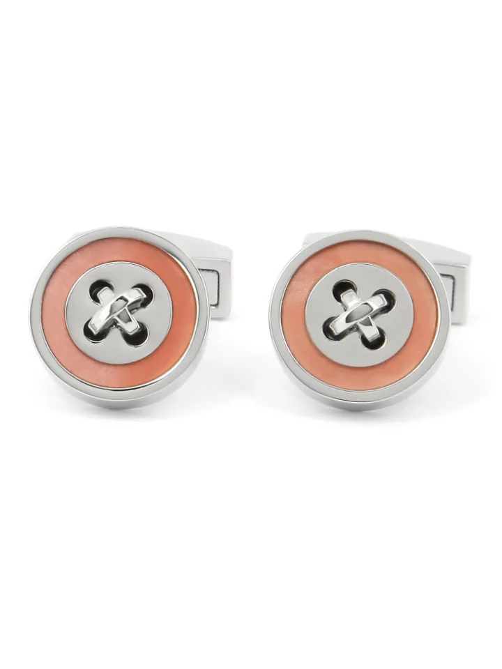 Boutons de manchette rose nacré Baltimore
