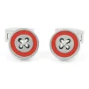 Boutons de manchette rouges Baltimore