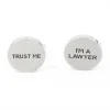 Boutons de manchette trust me I'm a lawyer