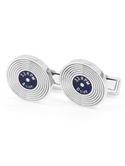 Boutons de manchette vinyle 33 Rpm