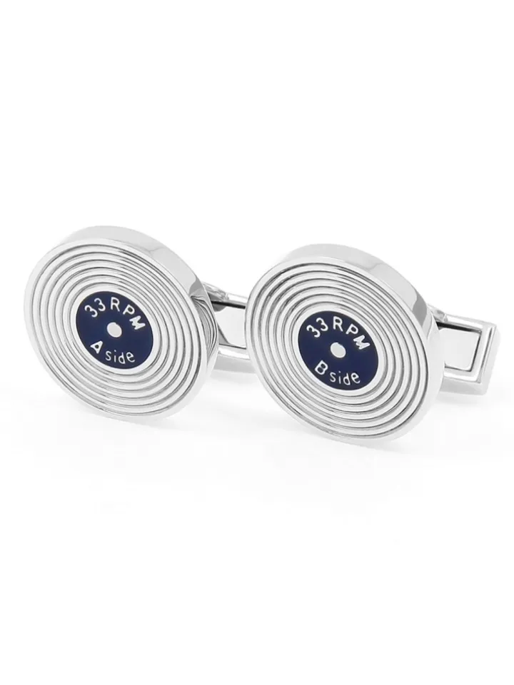 Boutons de manchette vinyle 33 Rpm