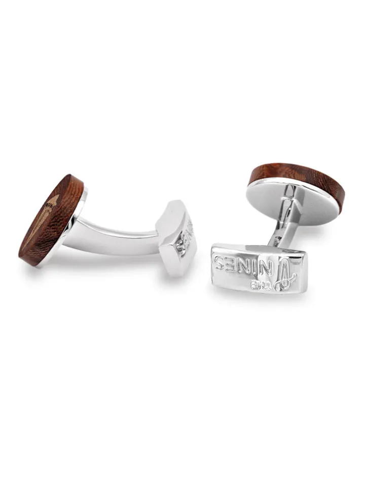Boutons de manchette voilier Cap Lizard en bois