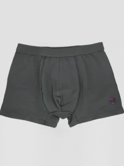 Boxer coton bio gris tempête
