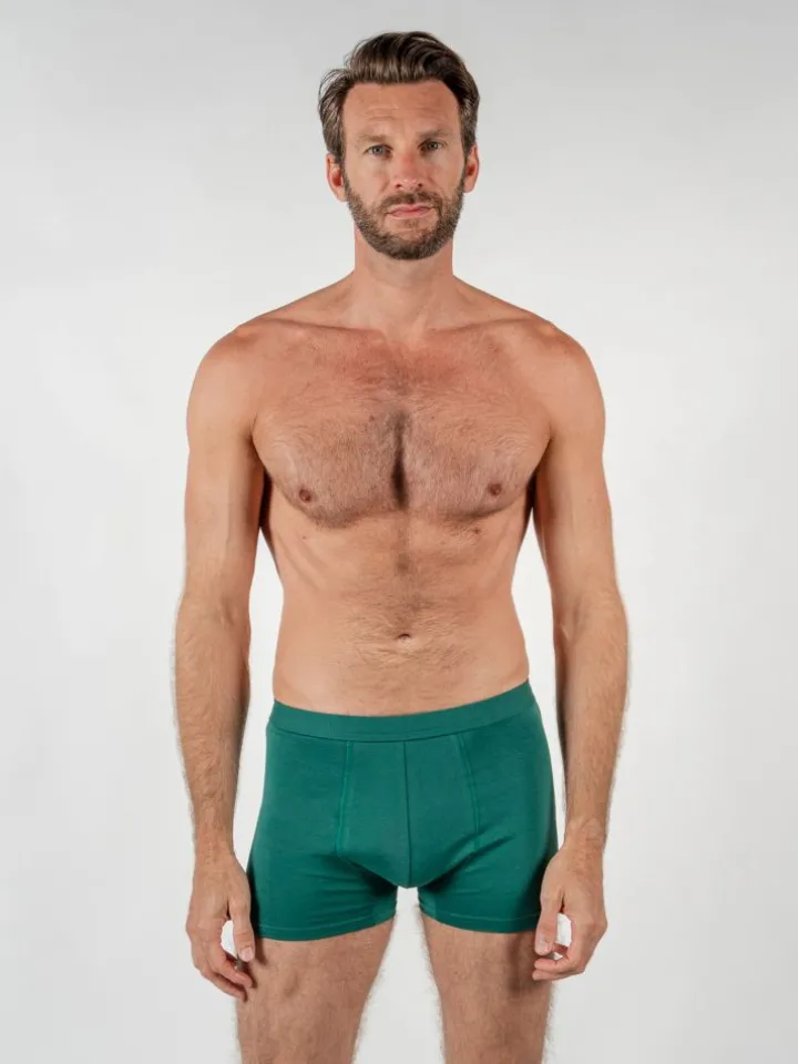 Boxer coton bio vert