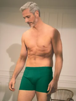 Boxer coton bio vert