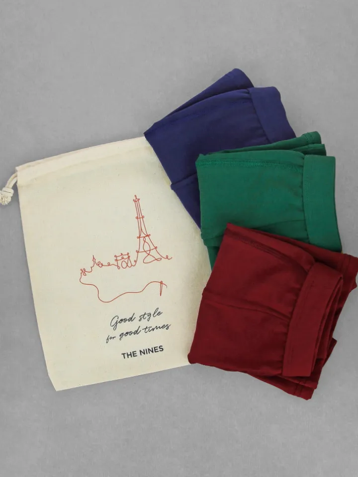 Boxers coton bio - Pack de 3 couleurs