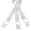 Bretelles homme blanches à boutons