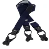 Bretelles homme bleu marine à boutons