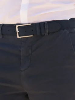 Ceinture daim bleu marine Lino