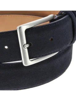 Ceinture daim bleu marine Lino