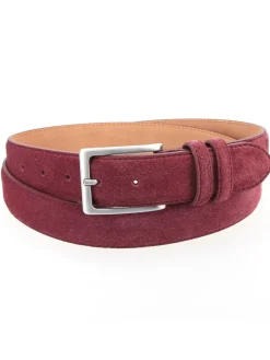 Ceinture daim bordeaux - Lino
