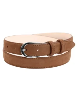 Ceinture fine marron foncé en nubuck - Gab