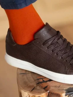 Chaussette coton bio terre battue