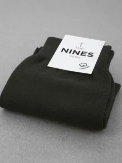 Chaussettes coton bio gris anthracite