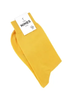 Chaussettes coton bio jaune