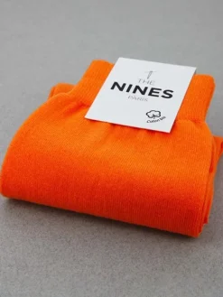 Chaussettes coton bio orange