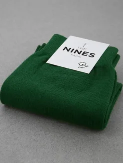 Chaussettes coton bio vert anglais