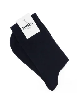 Chaussettes en cachemire bleu marine