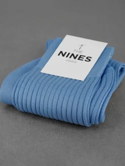 Chaussettes fil d'Écosse bleu ciel