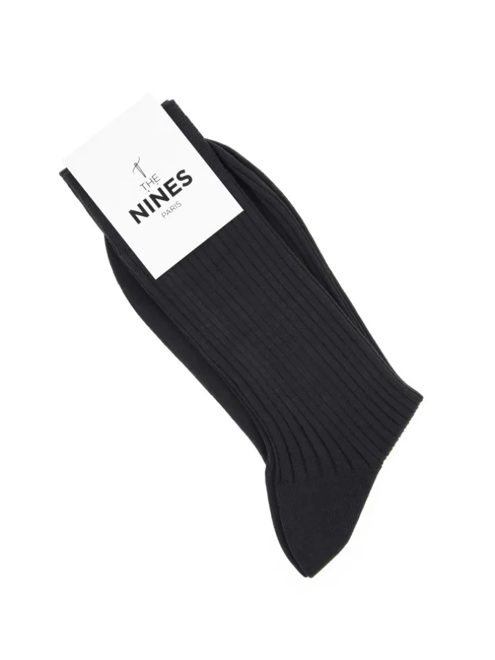 Chaussettes fil d'Écosse gris anthracite