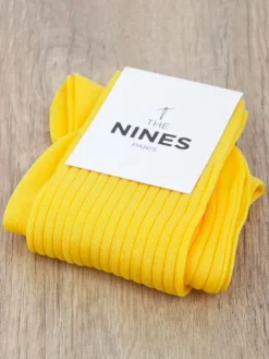 Chaussettes fil d'Écosse jaune