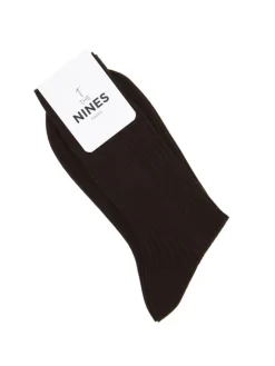 Chaussettes fil d'Écosse marron foncé