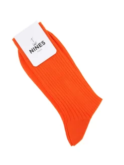 Chaussettes fil d'Écosse orange vitamine