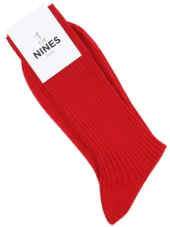 Chaussettes fil d'Écosse rouge passion