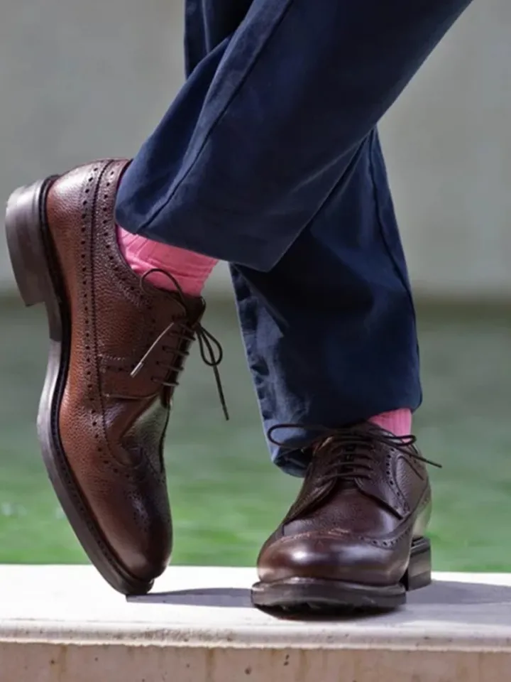 Chaussettes fil d'écosse rose
