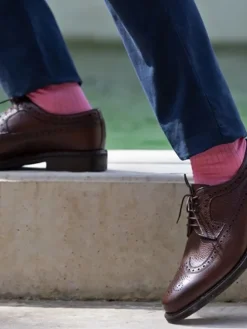 Chaussettes fil d'écosse rose