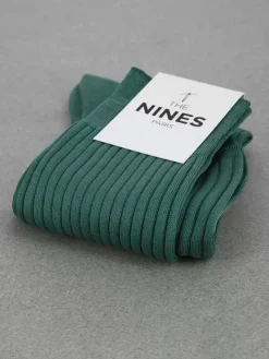 Chaussettes fil d'Écosse vert thym